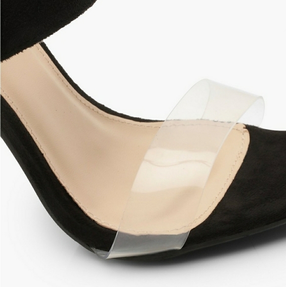 Boohoo Clear Strap Pointed Mules - Picture 3 of 4